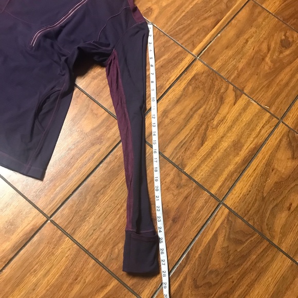 Lululemon"Purple Stripe Star Runner 1/2 Zip Pullover- Size None-Good Condition - Picture 13 of 14